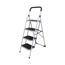 SURTEK, SYS-ETT-4, Escalera Plegable Tipo Taburete de Acero de 1.37 m.