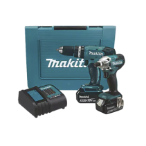 MAKITA, DLX2336SYX, KIT(DHP453 ROTOM.+ DTD156 ATORN.IMP.) LI-ION 2 BAT 1.5 AH Y CARG C/LUZ 18V