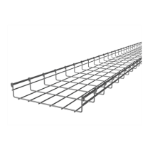 CHAROFIL, CH-66-350EZ, Charola Tipo Malla 66/350 mm, Acabado Electro Zinc, Hasta 368 Cables Cat6, Tramo de 3 Metros