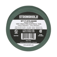 PANDUIT, ST17-075-66GR, Cinta Eléctrica STRONGHOLD para Aislar, de PVC, Uso General Reparación y Mantenimiento, Grosor de 0.18mm