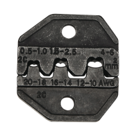 KLEIN TOOLS, VDV-205-036, Matriz Ponchadora, Terminales sin Aislamiento o de Cilindro Abierto, 10-20 AWG. Compatible con Pinza P