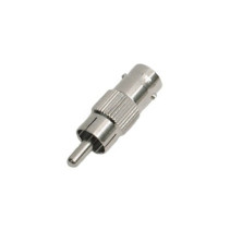 EPCOM TITANIUM, TT-RG-03, Adaptador en línea para 75 Ohm, de conector BNC hembra a RCA macho en aplicaciones de Audio-Video para